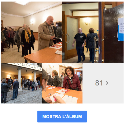 Album de fotos de l'acte d'homenatge