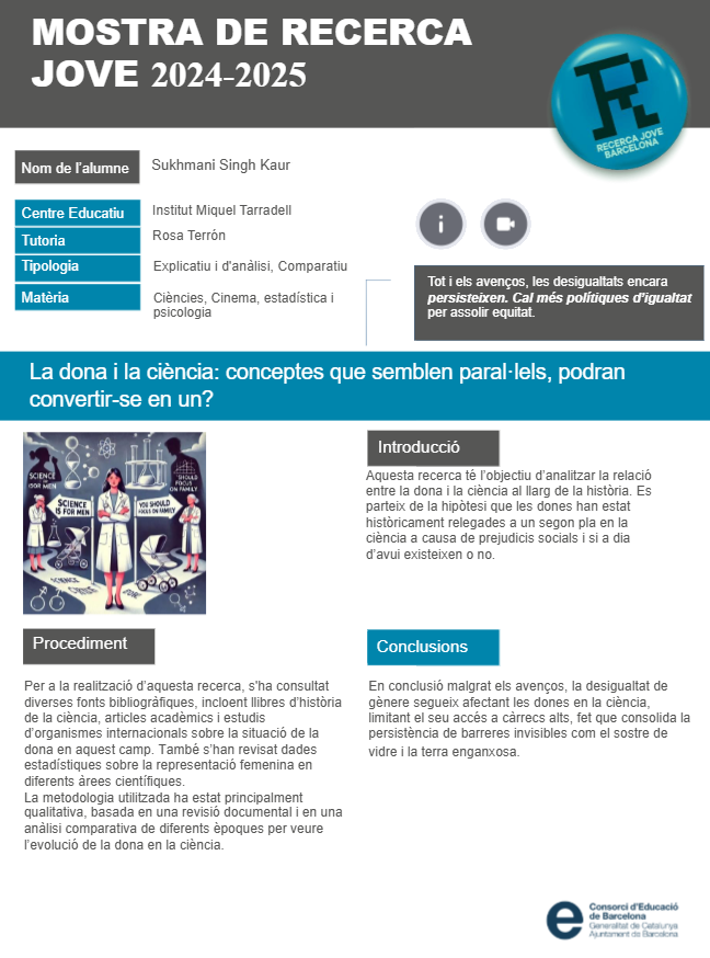 Mostra de Recerca Jove 2024-2025
