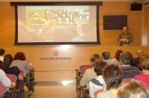 Un moment de la conferència del professor de la Universitat Pompeu Fabra, Daniel Cassany