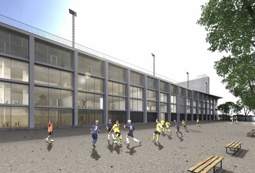 Render de com serà la façana quan acabin les obres.