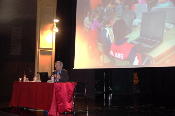 Ferran Ruiz durant la seva conferència.