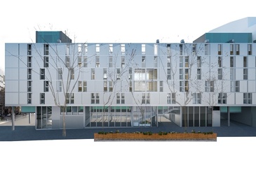 Imatge d'un render del futur edifici de l'Escola Mallorca.