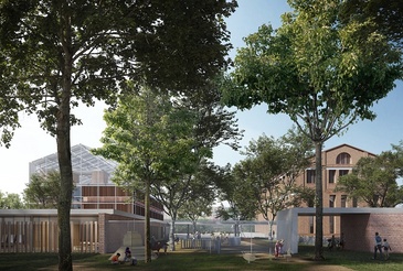 Render del futur edifici del nou institut escola