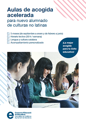 Hoja informativa de las aulas de acogida aceleradas