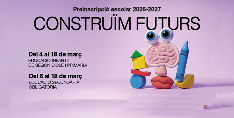 Preinscripción escolar 2026-2027. Jornadas de puertas abiertas